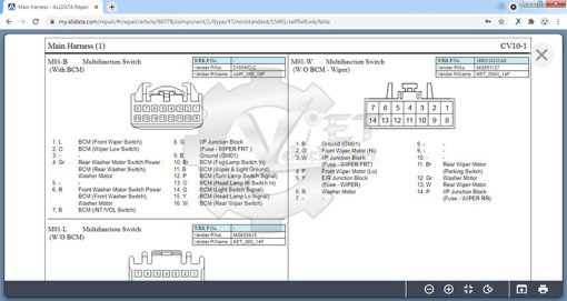 connector view in alldata online