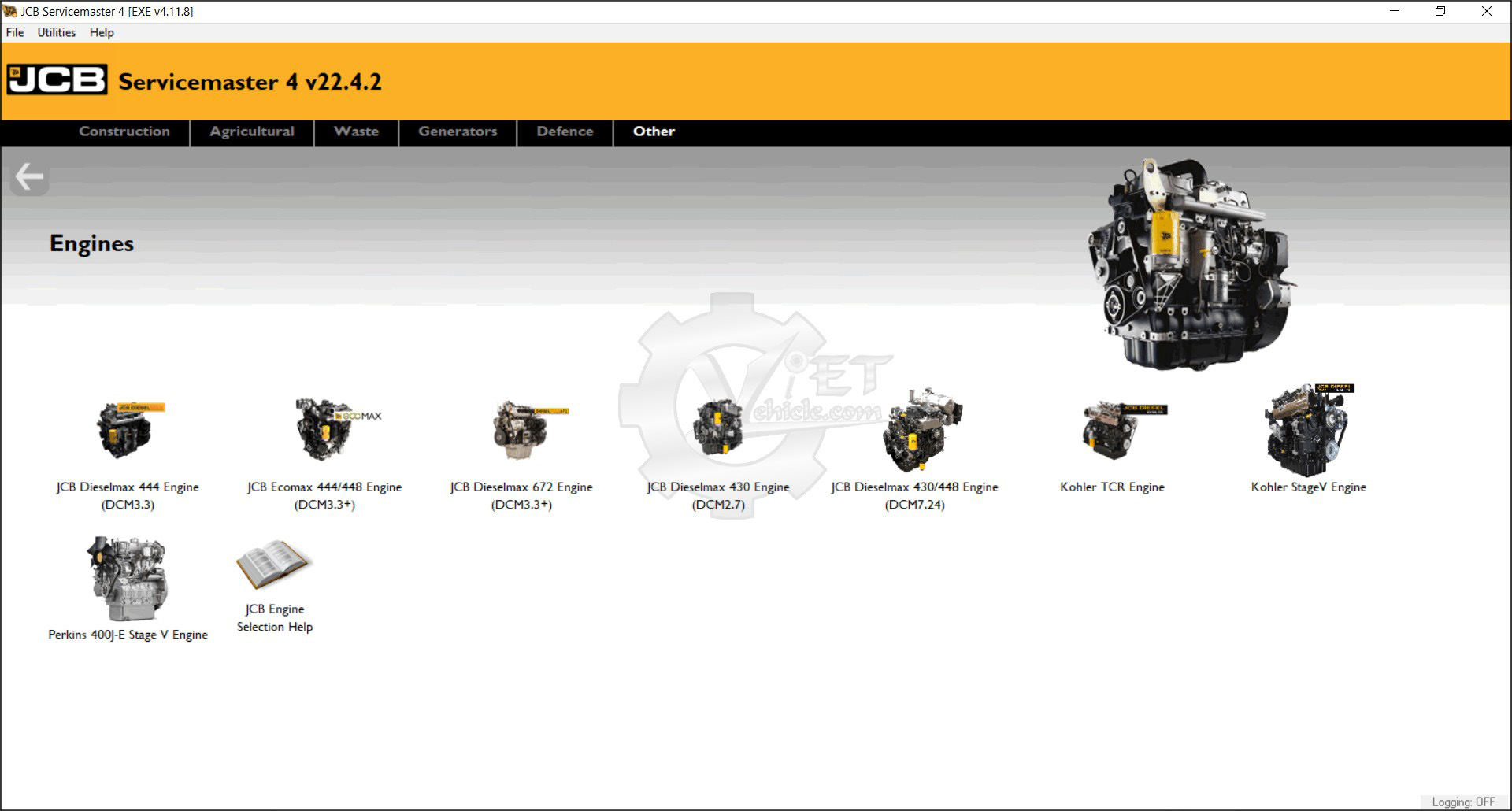 JCB ServiceMaster 4 Diagnostic Software