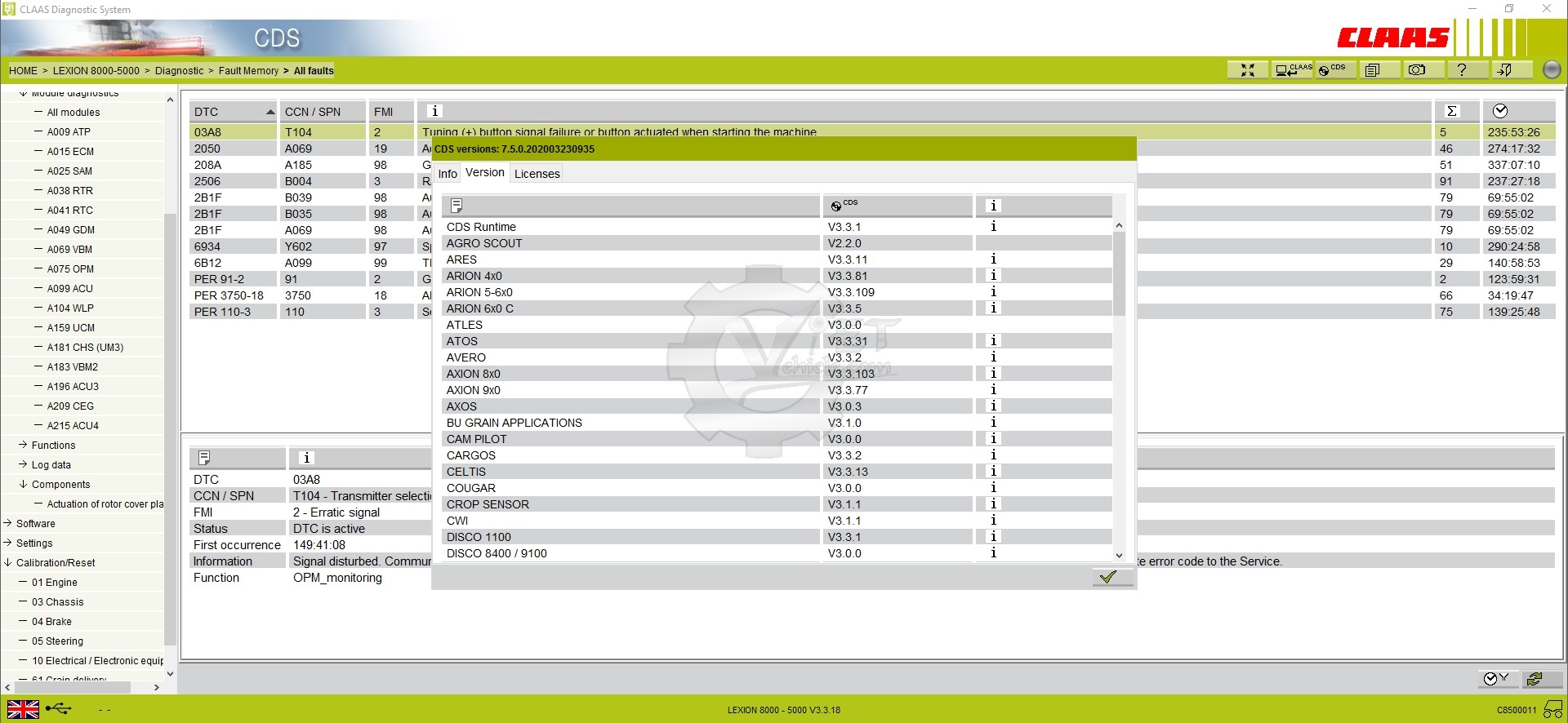 CLAAS Diagnostic System 1