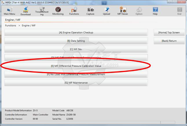 How to Calibrate MF Differential Pressure Value by MPDr 1