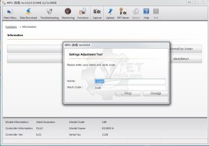 Hitachi MPDr Setting Adjustment Tool 37 How to Login Hitachi MPDr Setting Adjustment Tool