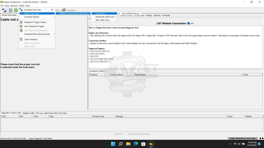 NAVISTAR ENGINE DIAGNOSTIC CAT v43.12