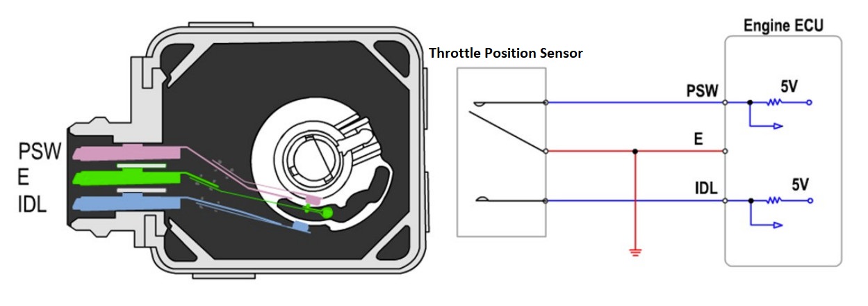 Throttle position sensor 1