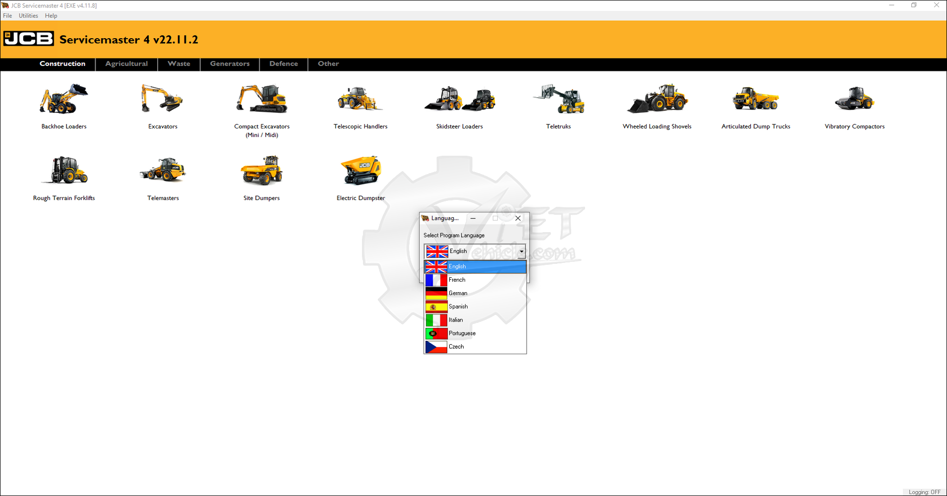 JCB ServiceMaster 4 v22.11.2 12.2022 Diagnostic Software