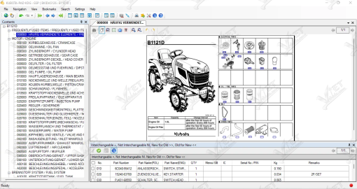 KUBOTA EPC KDG GERMAN SOFTWARE