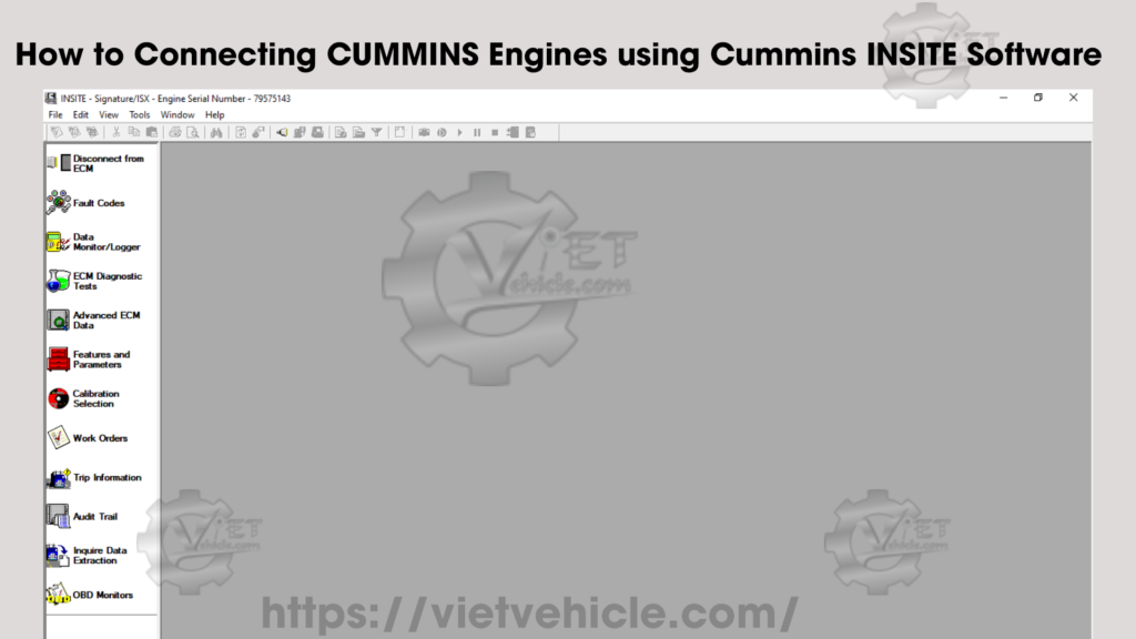 How to Connecting CUMMINS Engines using Cummins INSITE Software 10