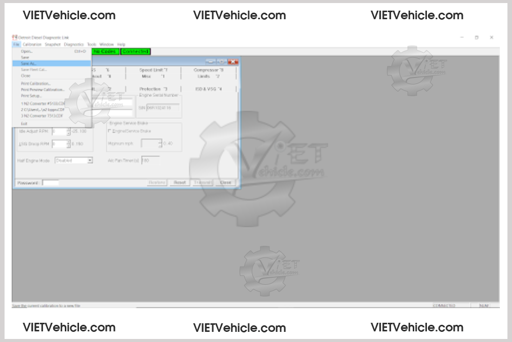 How To Retrieve And Save Fleet Calibration On Detroit Engine 4
