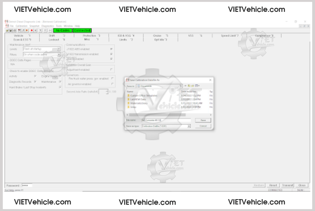 How To Retrieve And Save Fleet Calibration On Detroit Engine 7