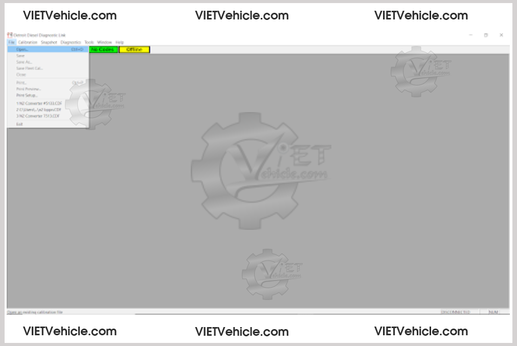 How To Retrieve And Save Fleet Calibration On Detroit Engine 8