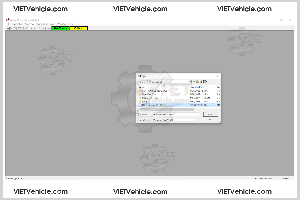 How To Retrieve And Save Fleet Calibration On Detroit Engine 9