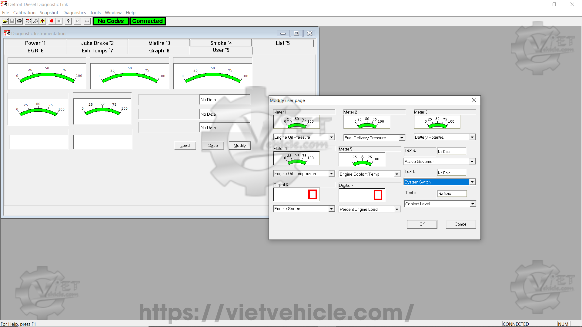 Diagnostic Instrumentation Function On Detroit DDDL 10