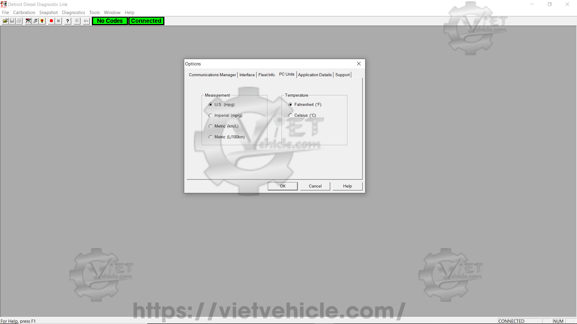 How to Change measurement on Detroit using DDDL 3