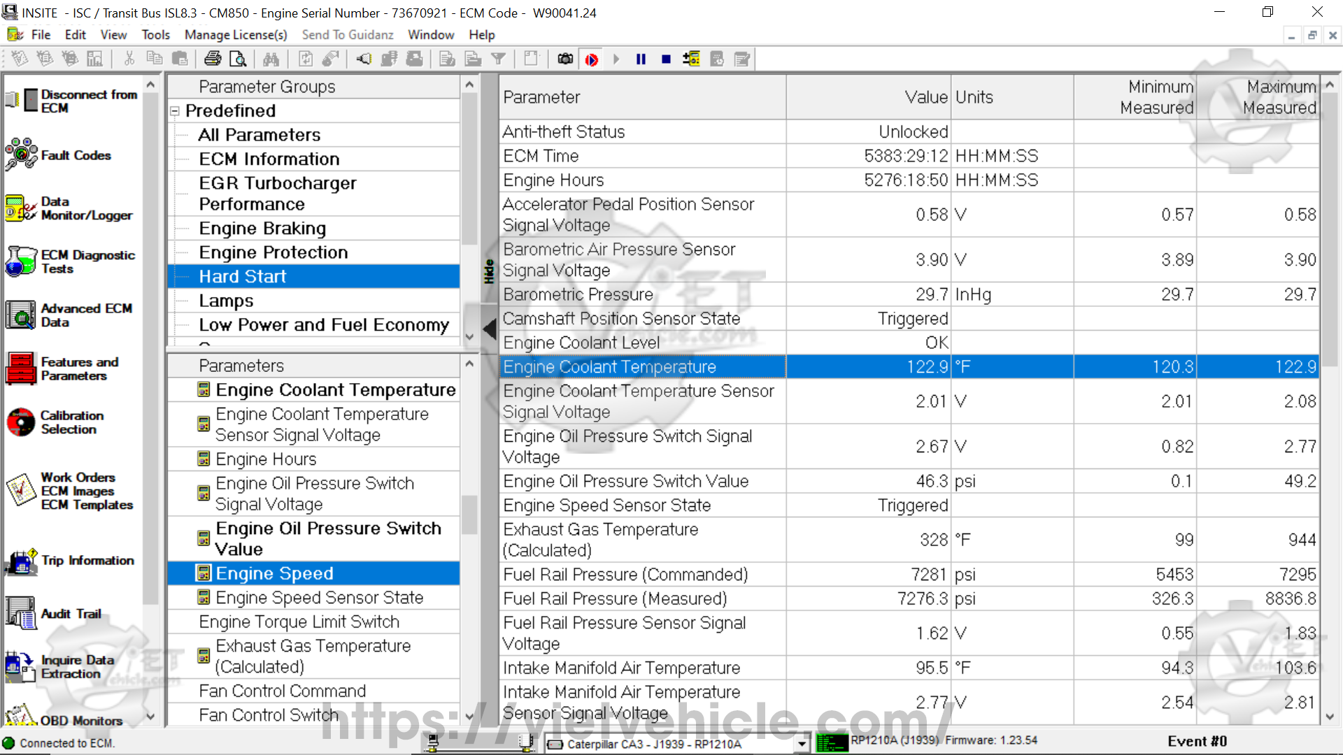 How to use Data monitor on Cummins Insite 10