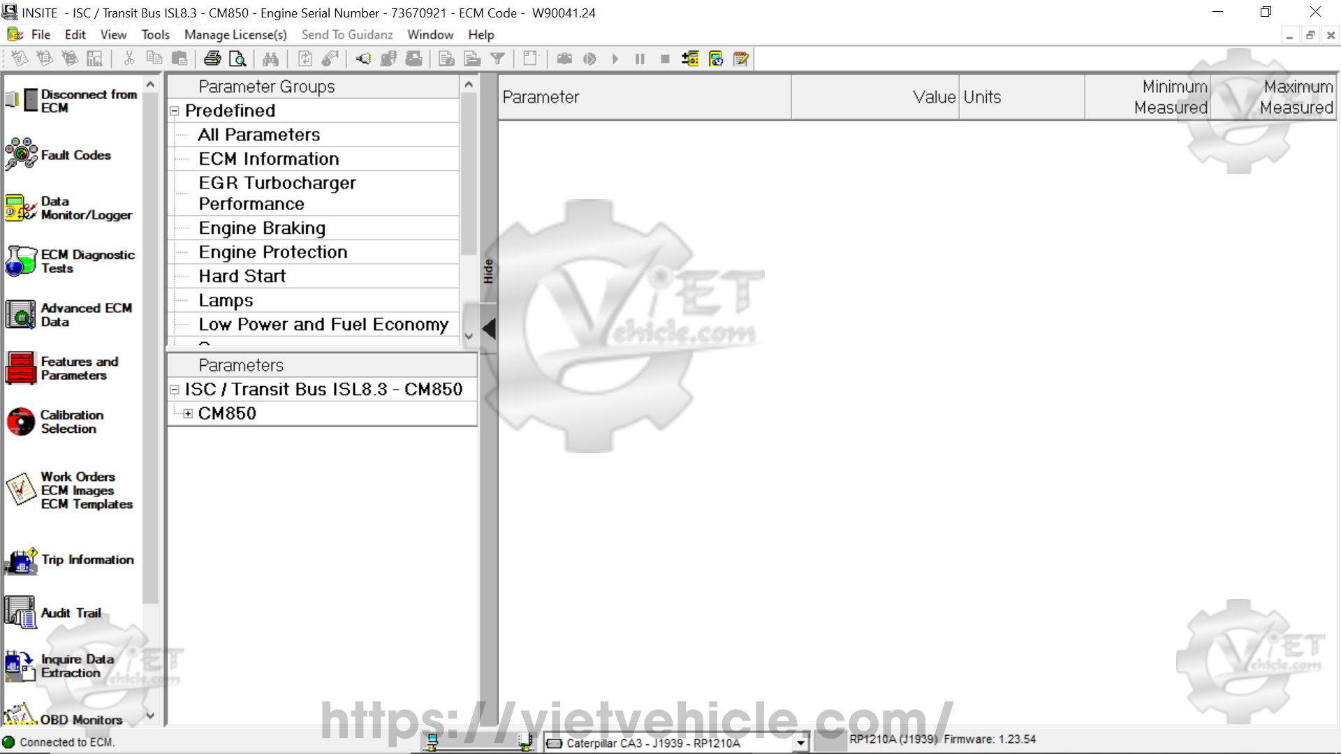 How to use Data monitor on Cummins Insite 3