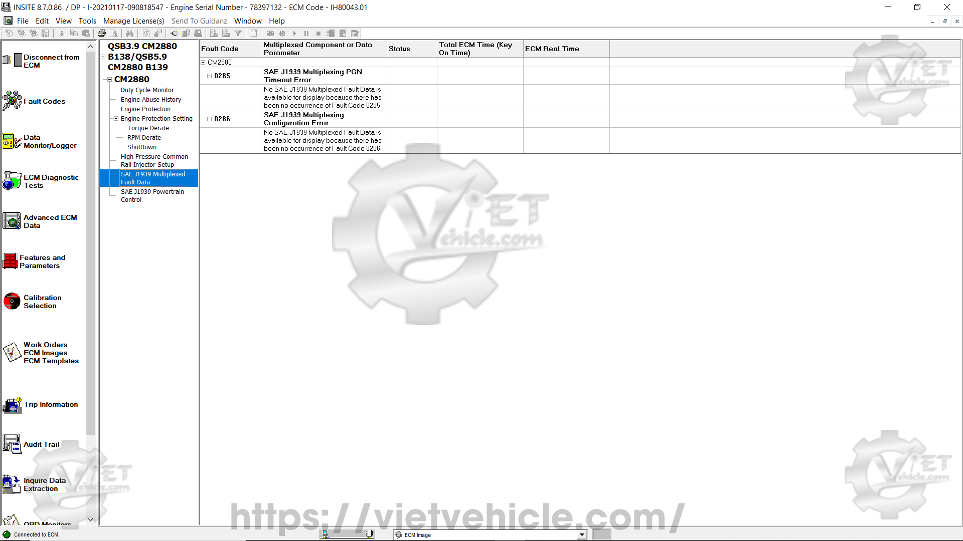 How to use Advanced ECM data on Cummins Insite 11