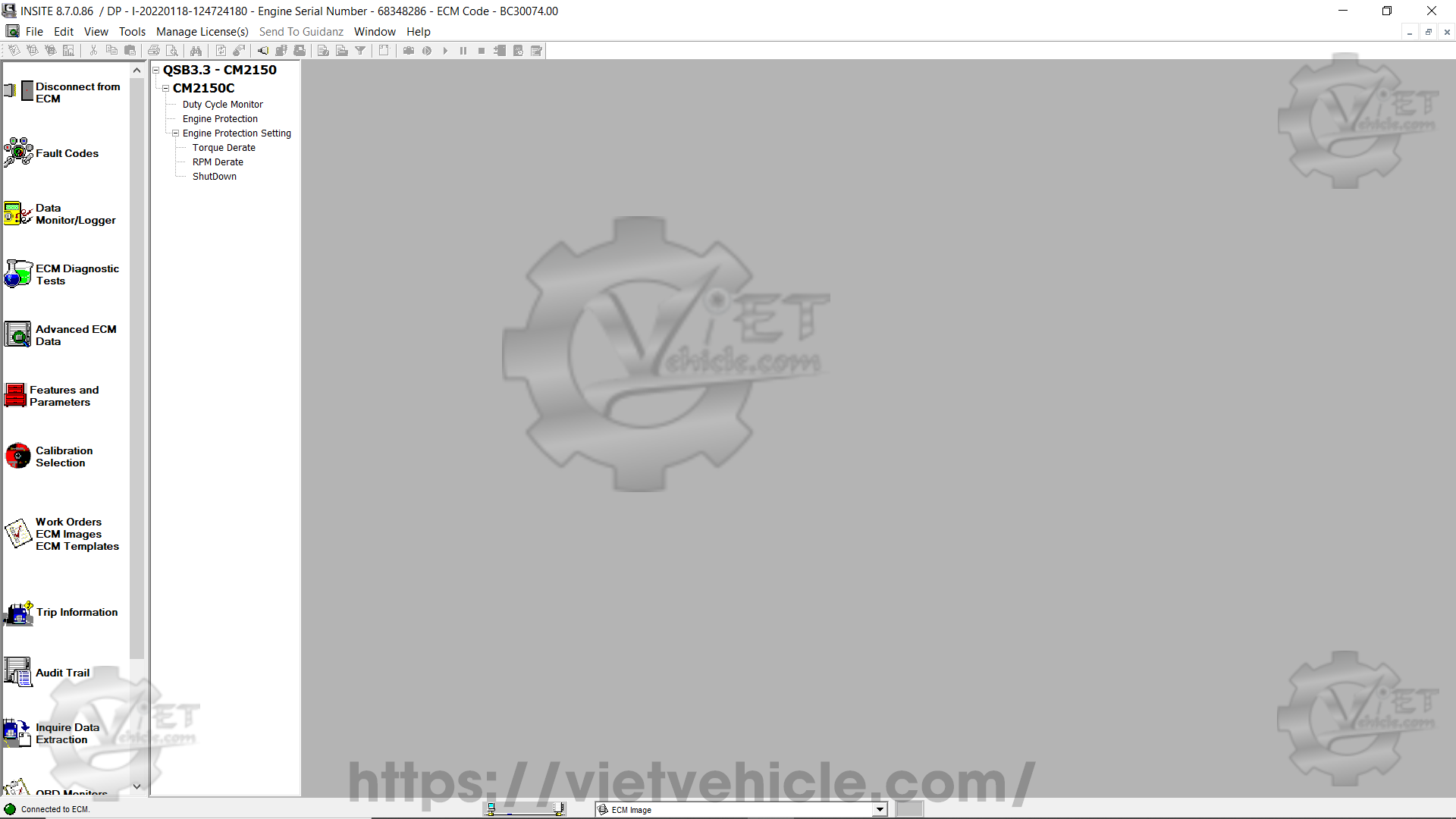 How to use Advanced ECM data on Cummins Insite 2