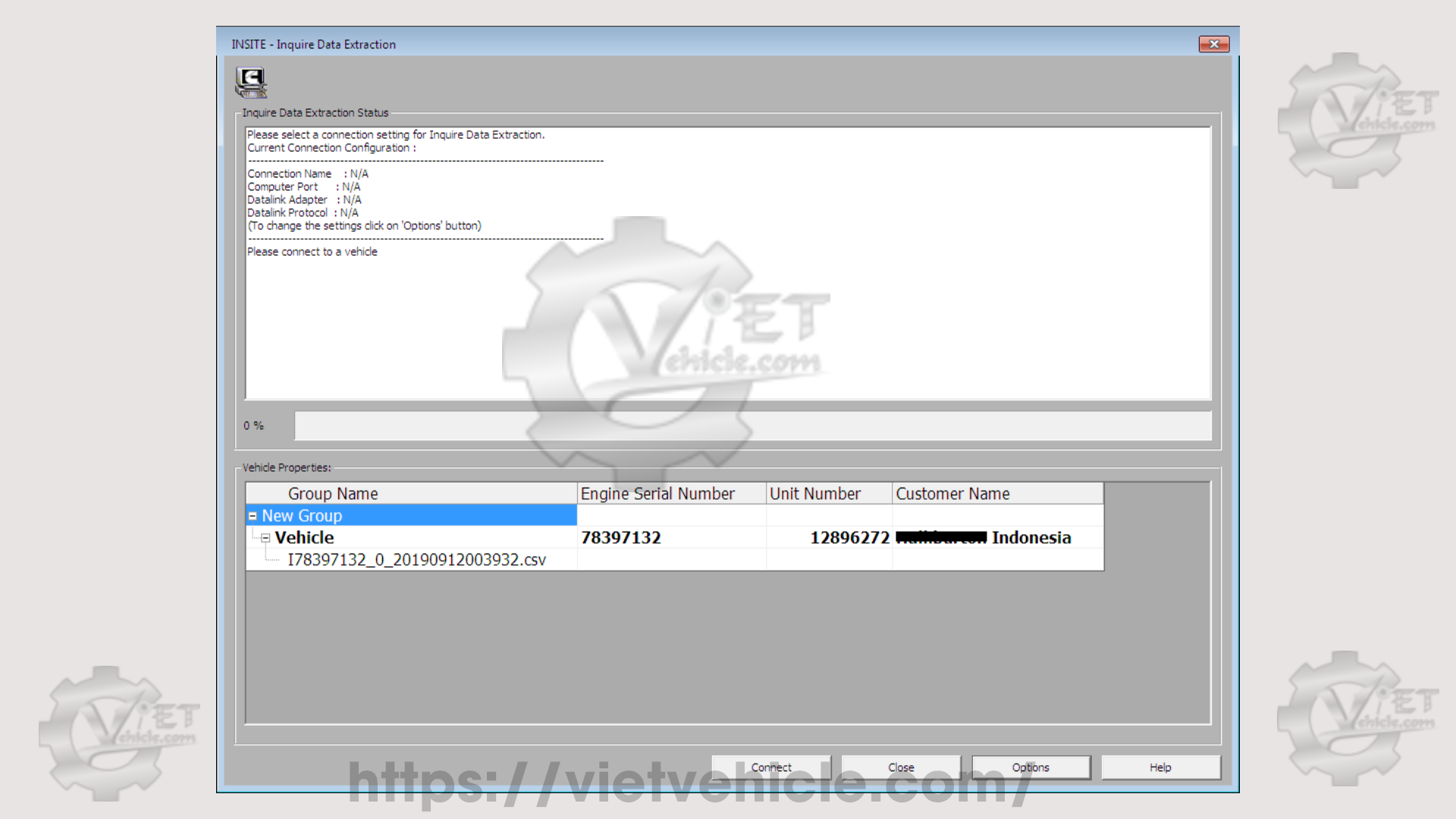 How to use Inquire Data Extraction function on Cummins Insite 1