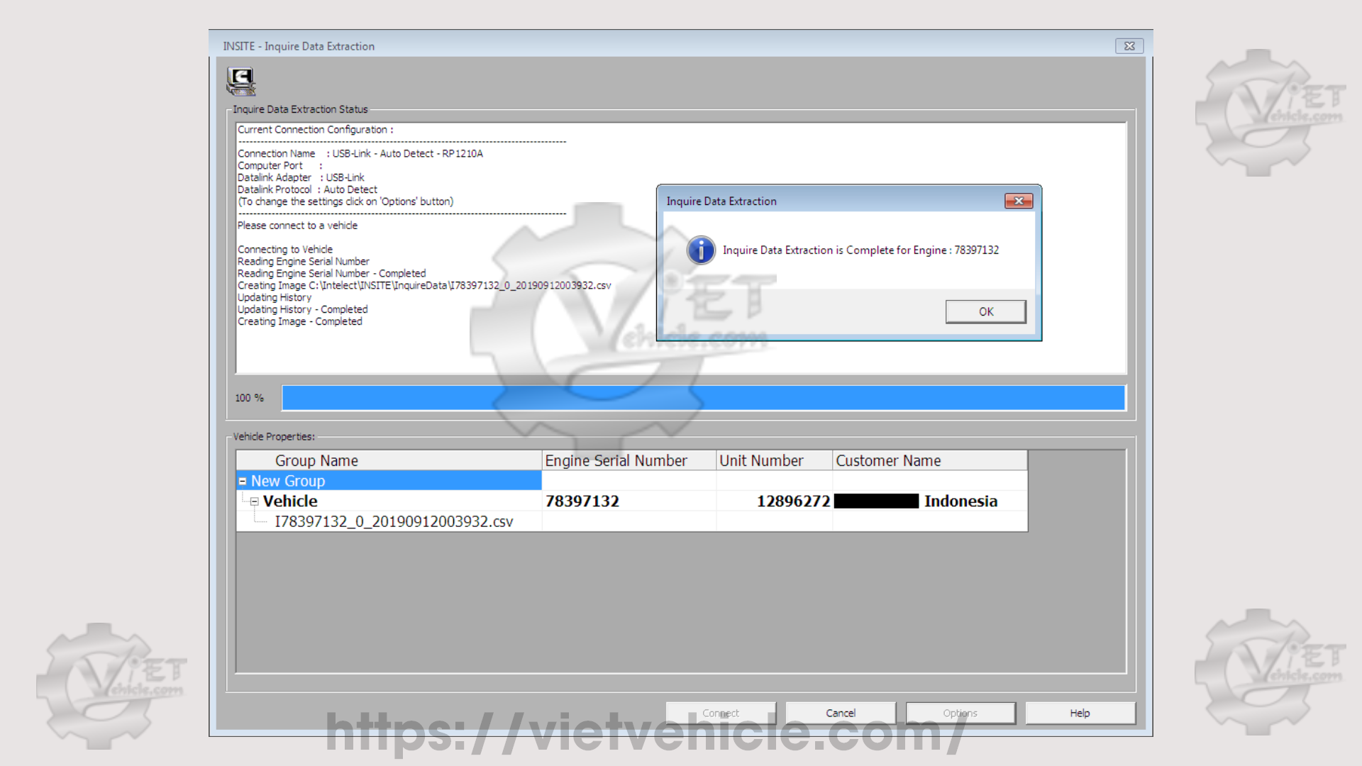 How to use Inquire Data Extraction function on Cummins Insite 5