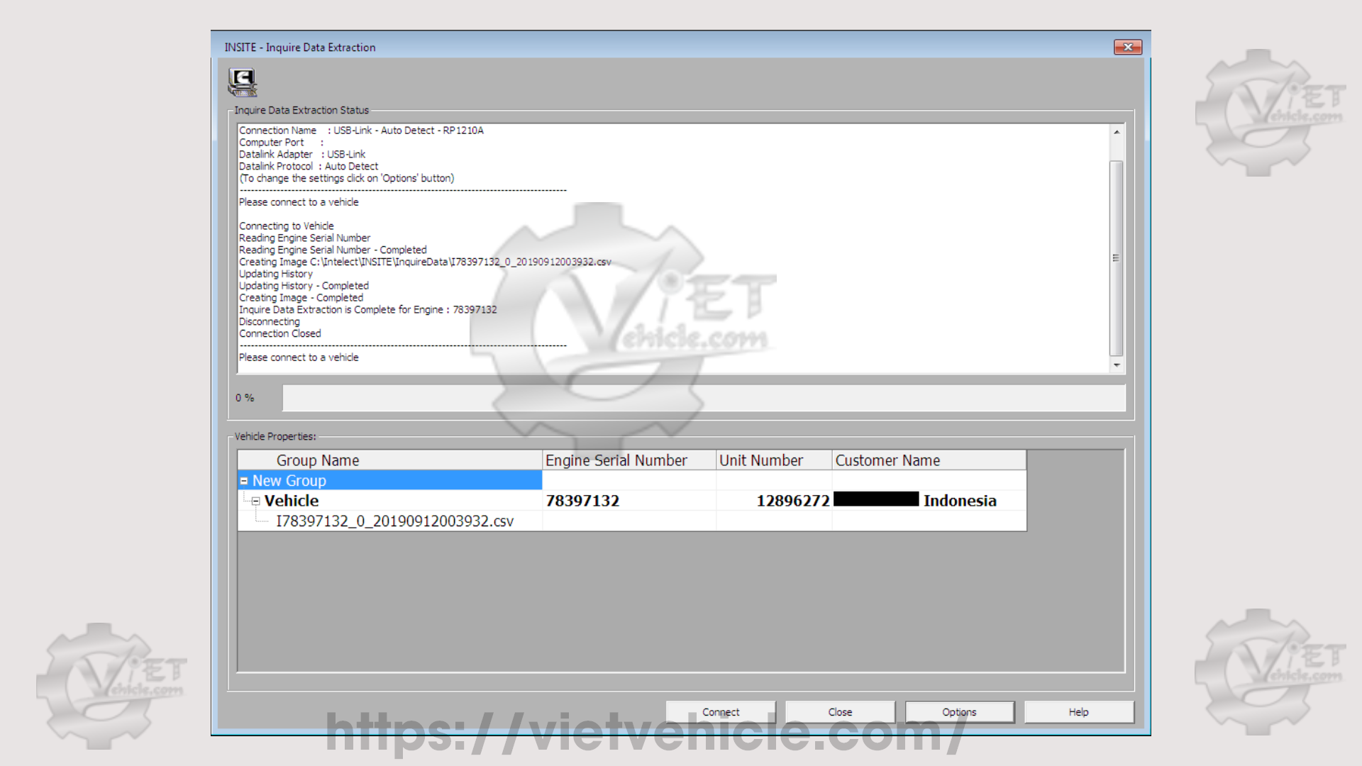 How to use Inquire Data Extraction function on Cummins Insite 6
