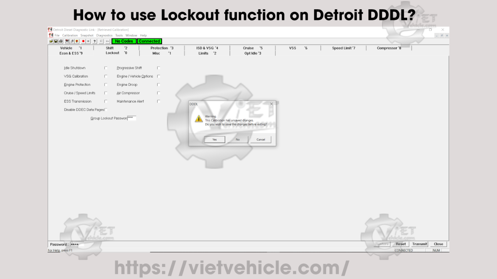 How to use Lockout function on Detroit DDDL avatar