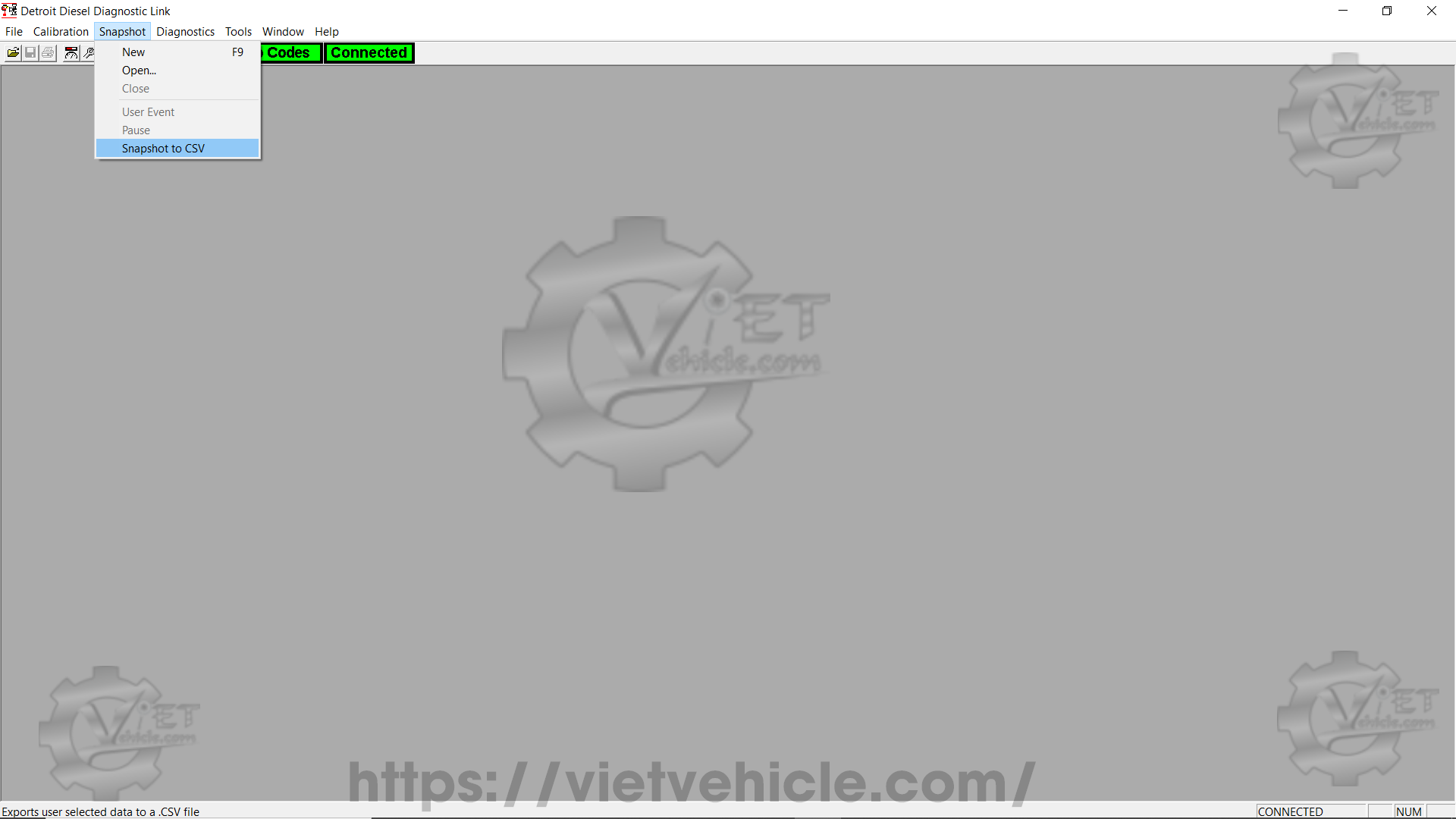 How to use Snapshot function on Detroit DDDL 10