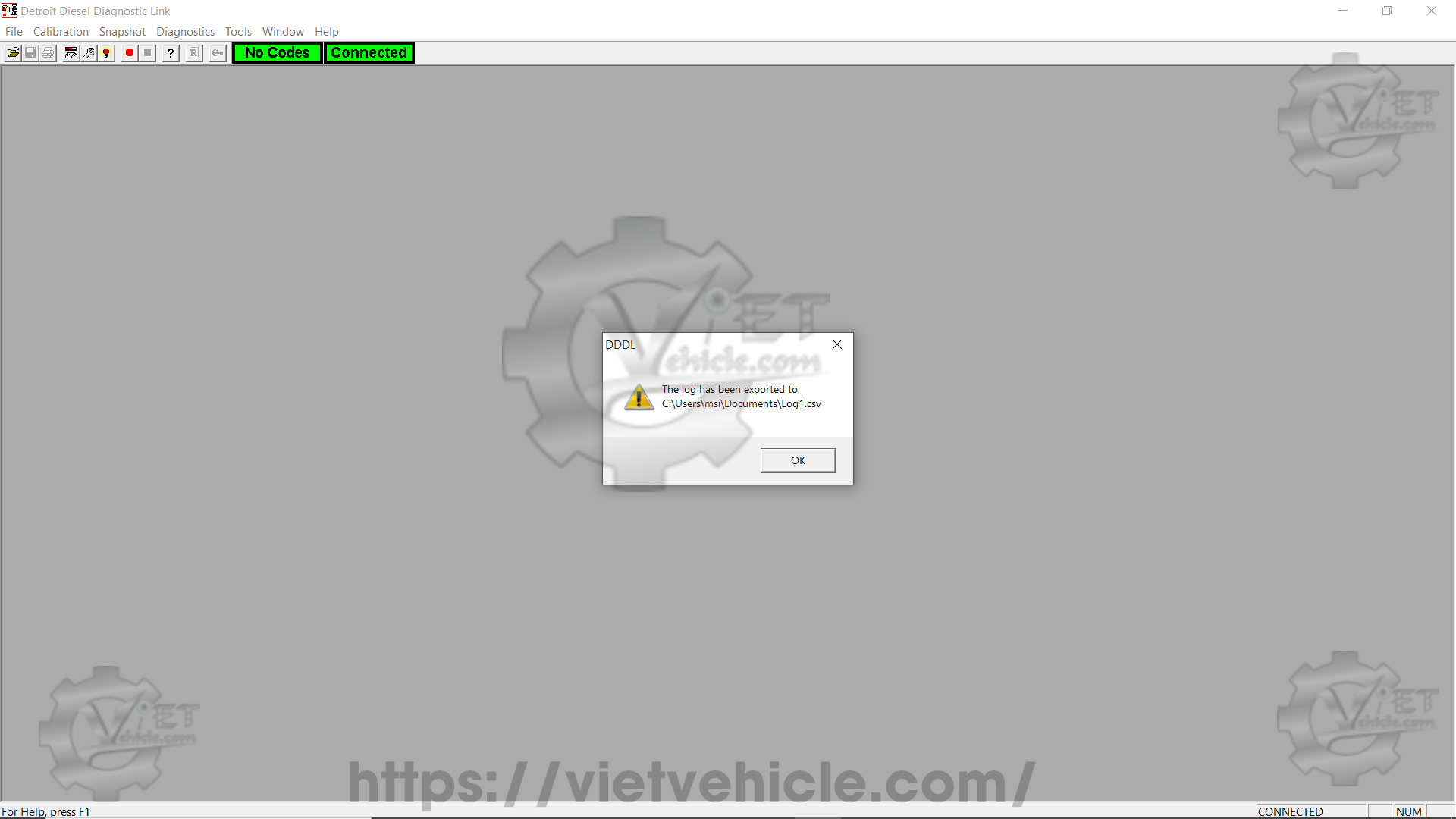 How to use Snapshot function on Detroit DDDL 12