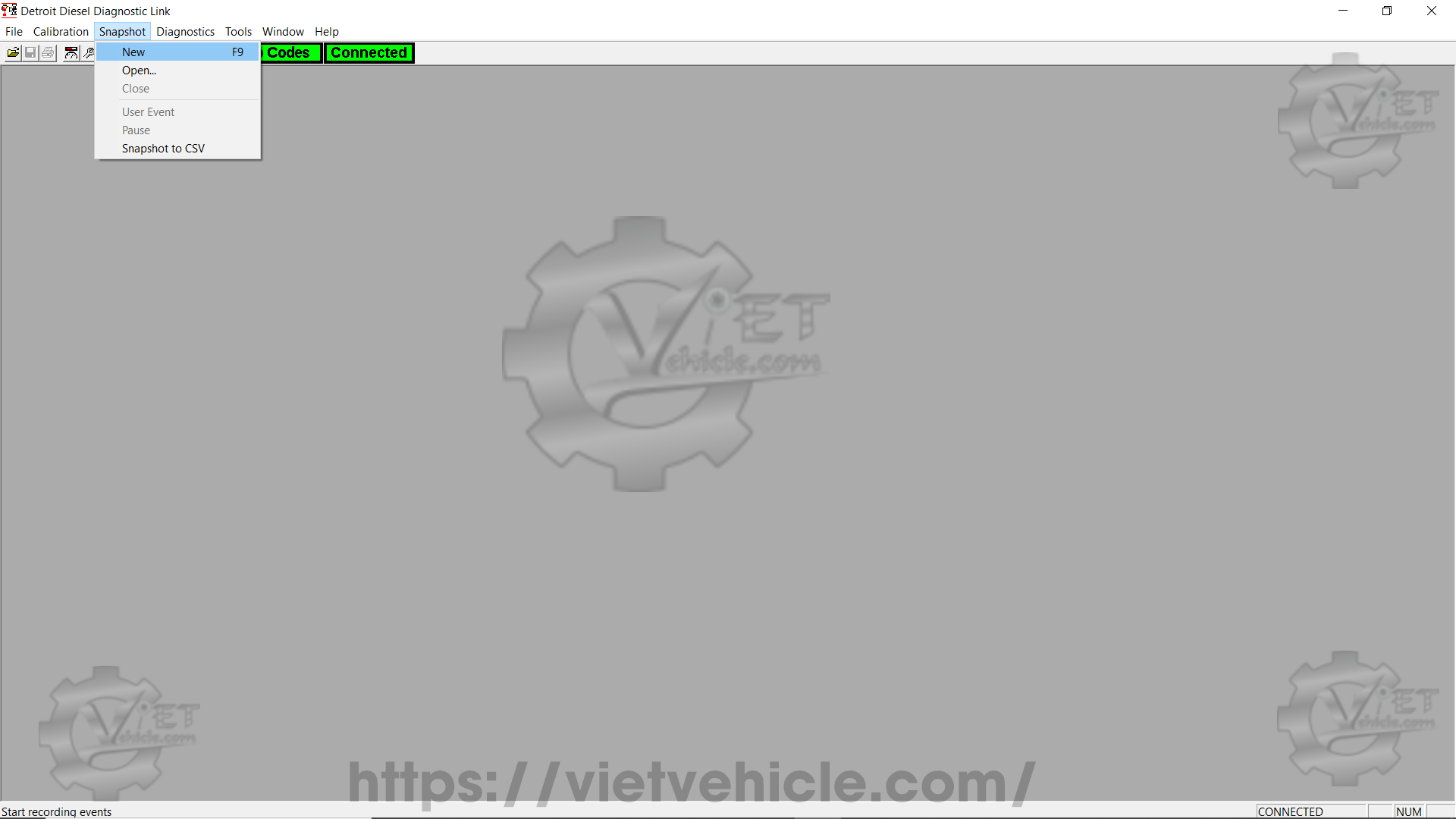 How to use Snapshot function on Detroit DDDL 2