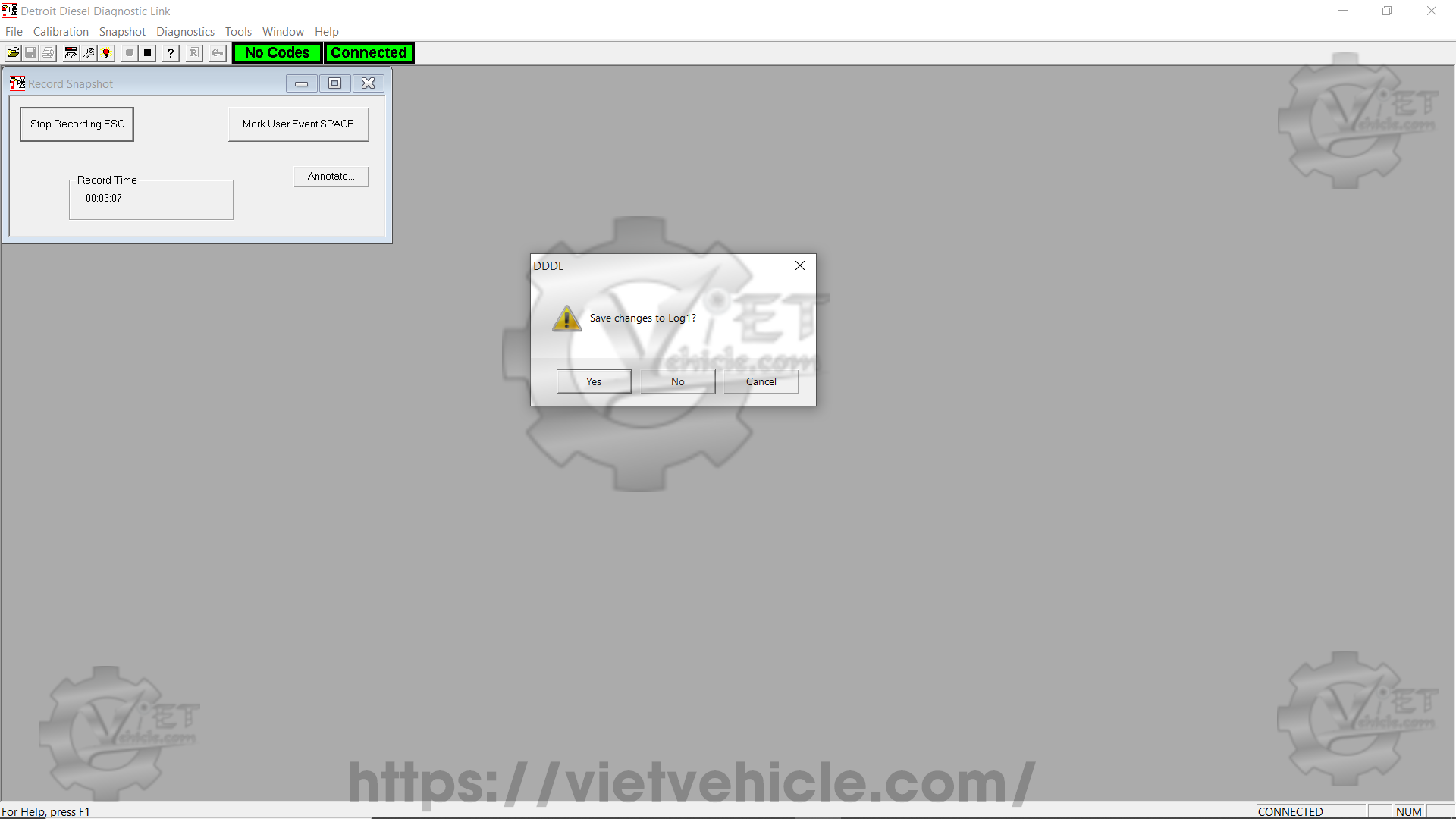 How to use Snapshot function on Detroit DDDL 5