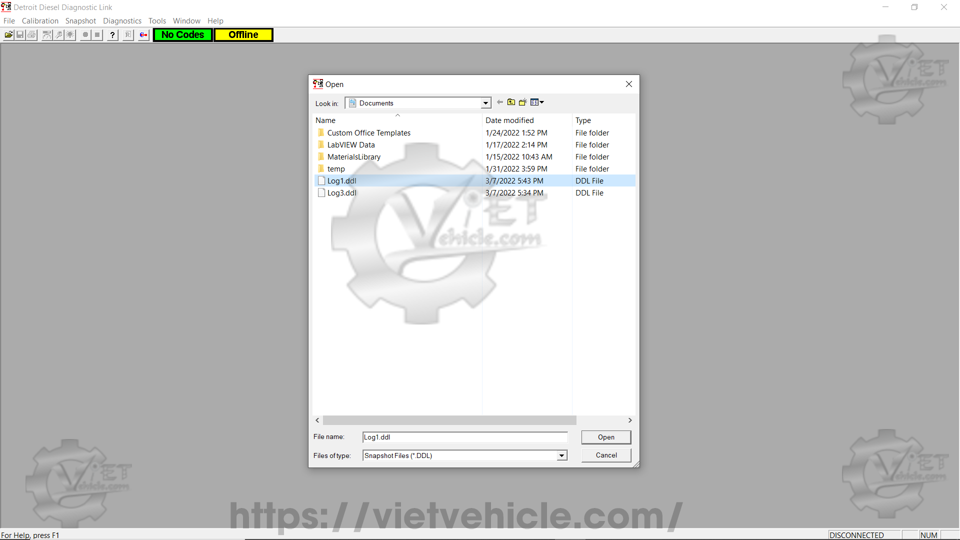 How to use Snapshot function on Detroit DDDL 8
