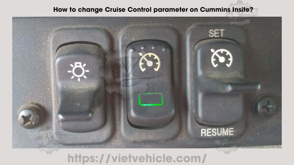 How to change Cruise Control parameter on Cummins Insite avatar