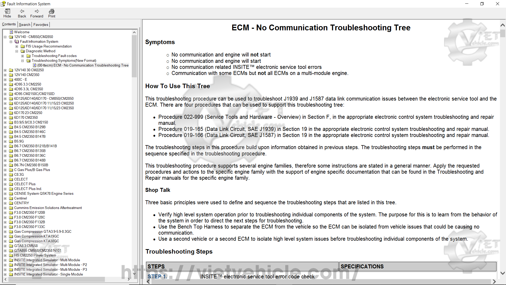 How to lookup Cummins Fault code using Cummins Insite 6