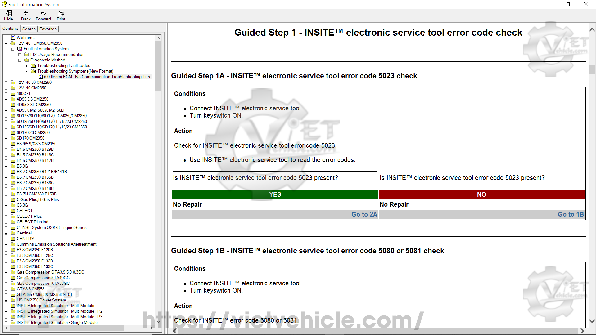 How to lookup Cummins Fault code using Cummins Insite 8