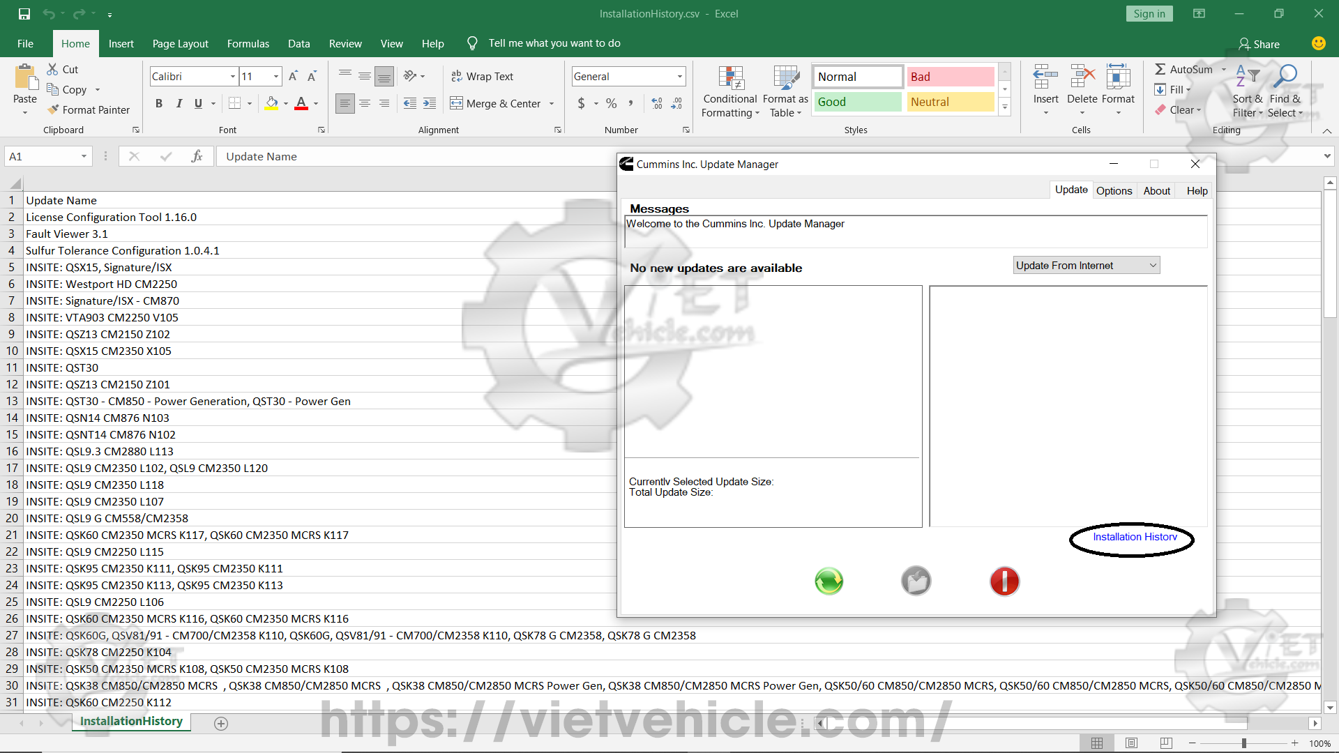 How to use Cummins Update Manager 9