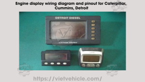 Engine display wiring diagram and pinout for Caterpillar, Cummins, Detroit 20 Engine display wiring diagram and pinout for Caterpillar Cummins Detroit