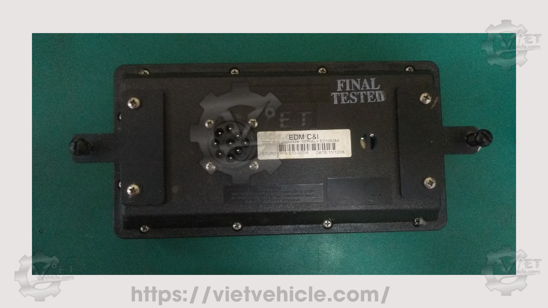 Engine display wiring diagram and pinout for Caterpillar Cummins Detroit 4