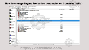 How to change Engine Protection parameter on Cummins Insite? 59 How to change Engine Protection parameter on Cummins Insite