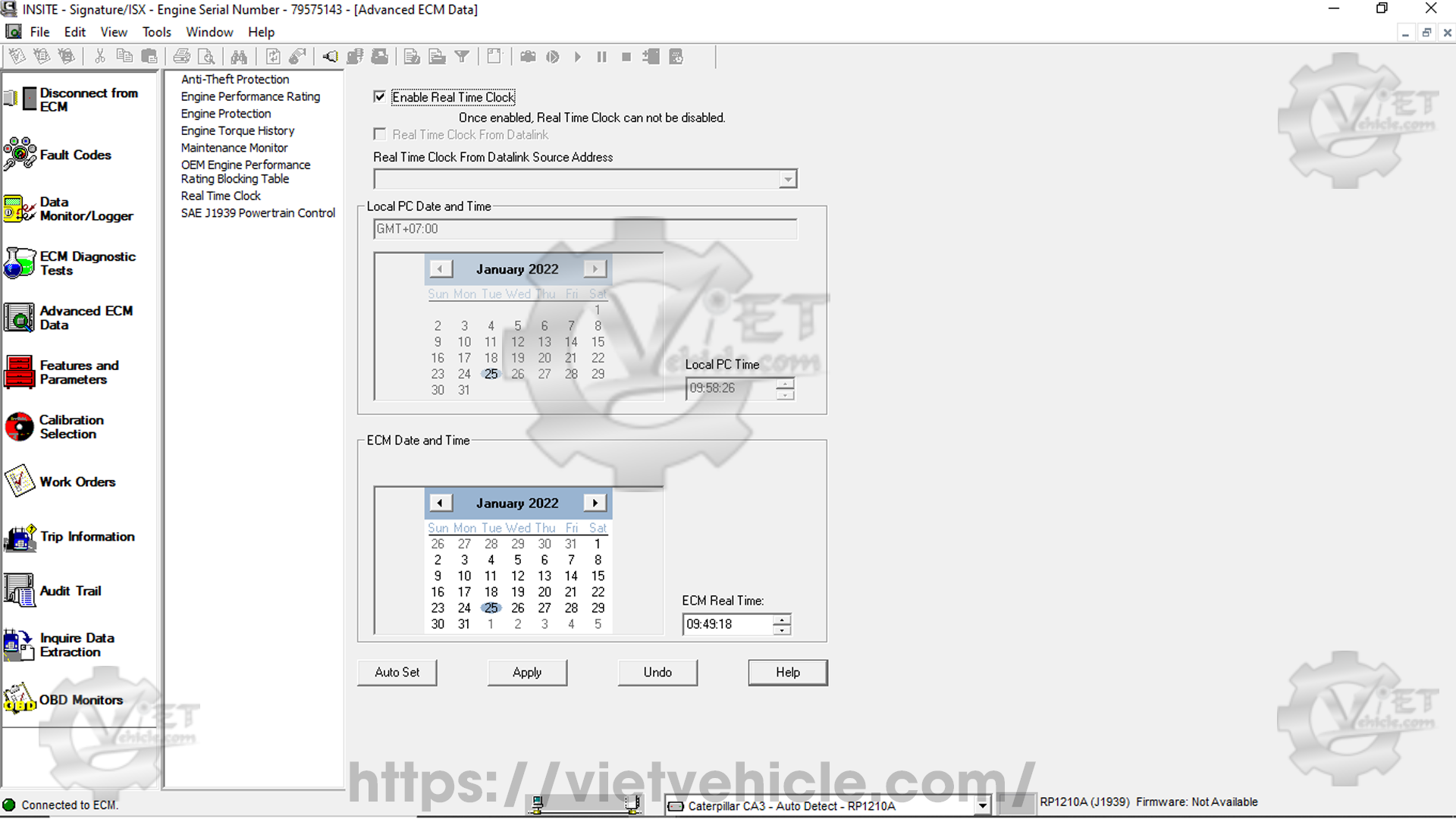 How to check ECM Time on Cummins engine using Insite 4