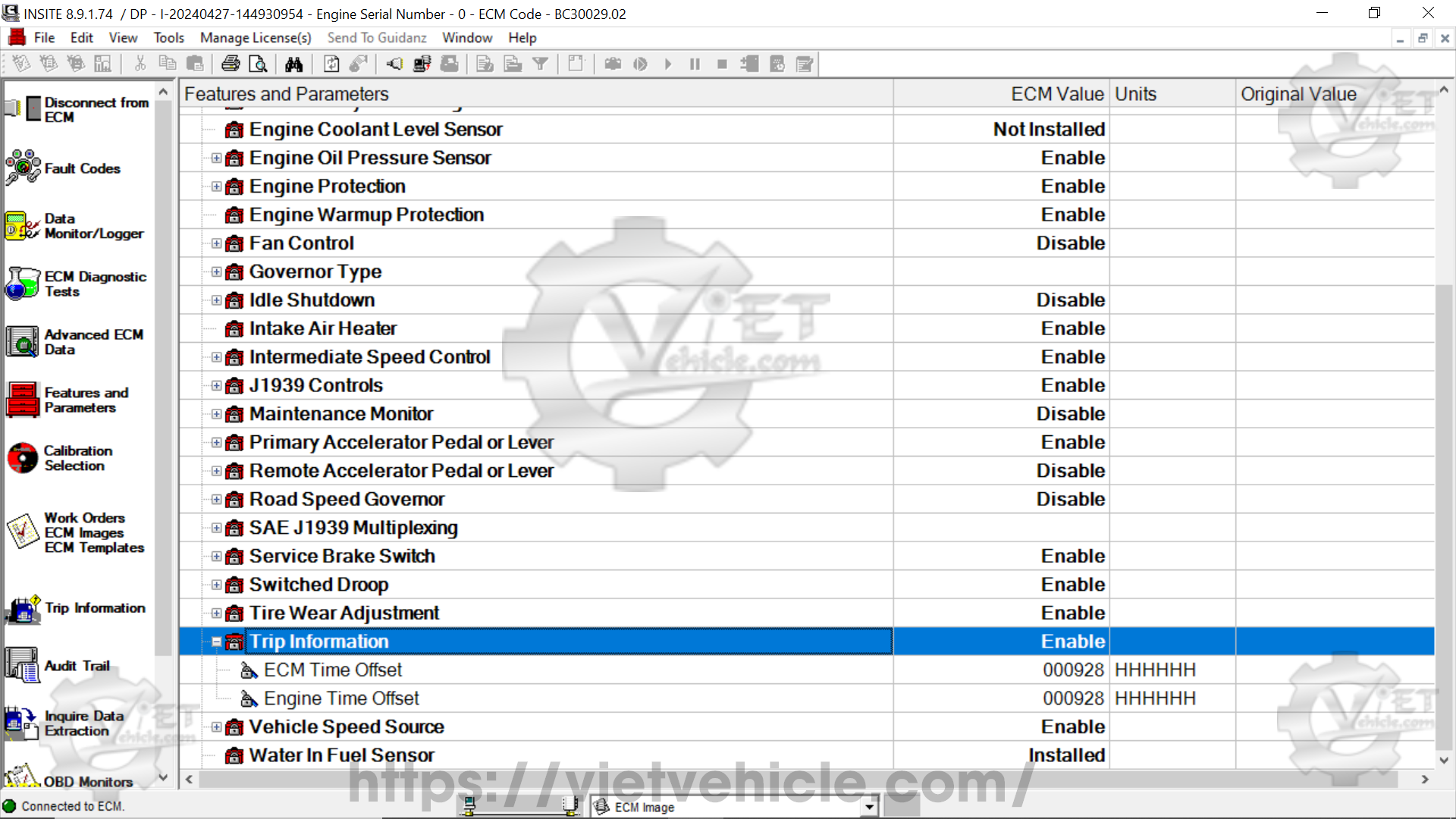 How to check ECM Time on Cummins engine using Insite 6