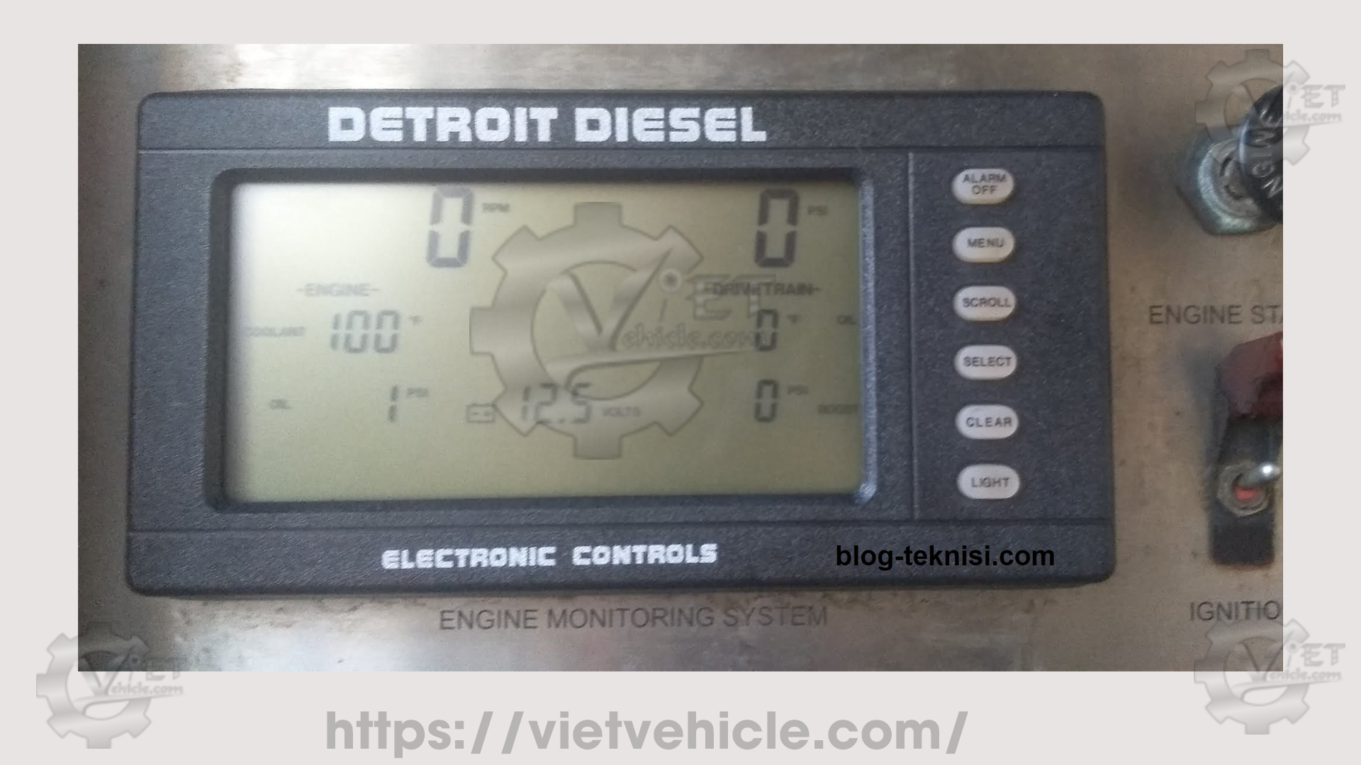 How to operate the Electronic Display Module EDM on Detroit engine 1