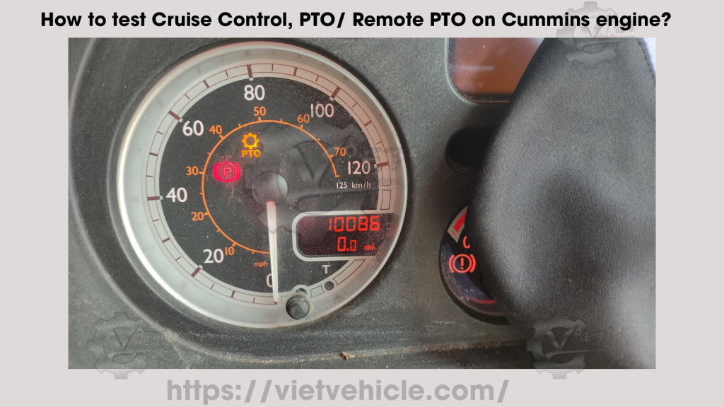 How to test Cruise Control PTO Remote PTO on Cummins engine