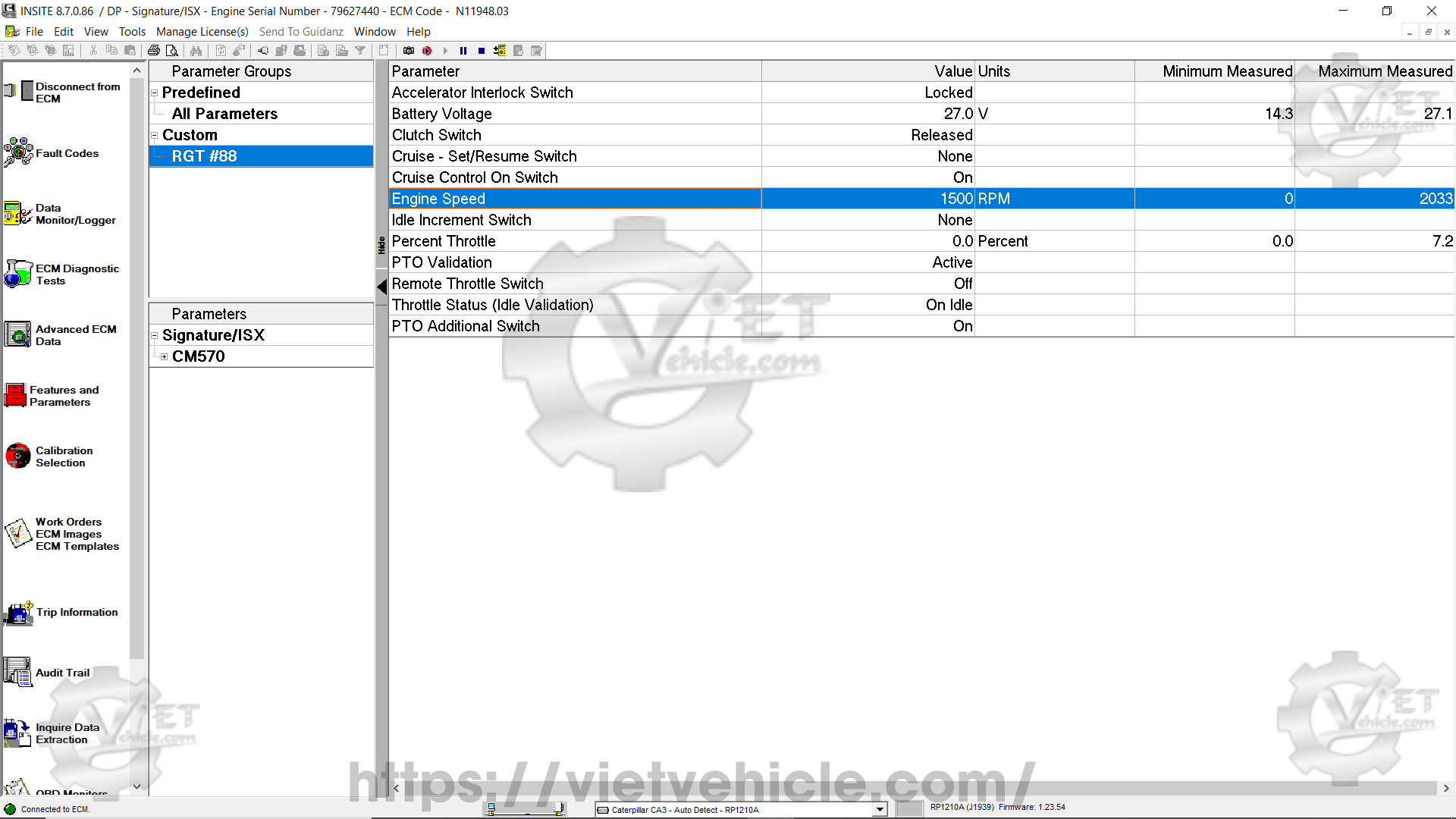 How to test Cruise Control PTO Remote PTO on Cummins engine 6
