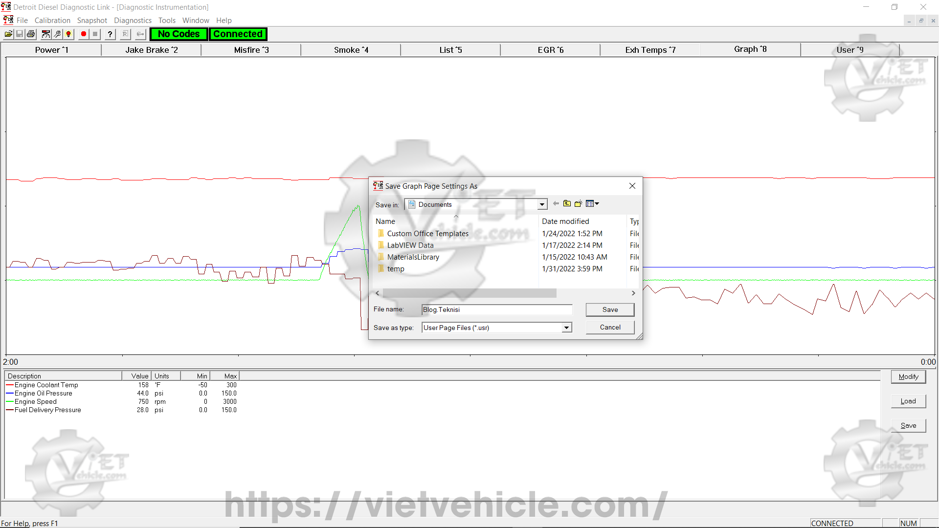 How to use Graph when check the Data on Detroit DDDL 6